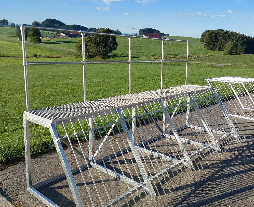 Vom Biber verbautes Ablaufbauwerk / Teichmönch an einem Fischteich.